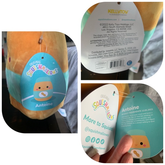 Squishmallows Toys Squishmallow Antoine Nwt Peanut Butter Jar 8